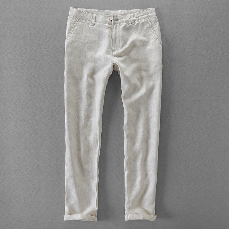 Streetwear Brand Pants - Neue Designer Reinem Leinen Mode Marke