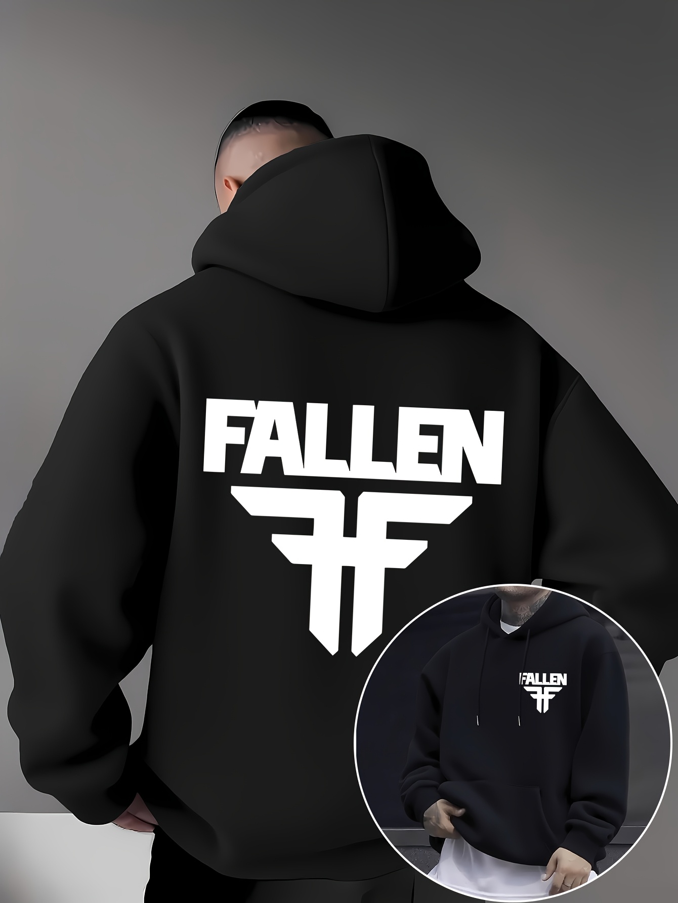 Streetwear Brand Logo Design - Skate Style FALLEN Hoodie für Herren