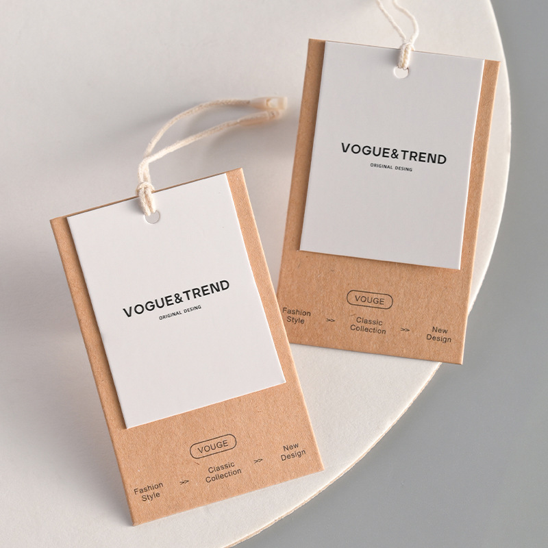 Streetwear Brand Logo Design - Maßgefertigte Vintage-Kraftpapier-Anhängetiketten Kostenloses Design Personalisiertes Logo