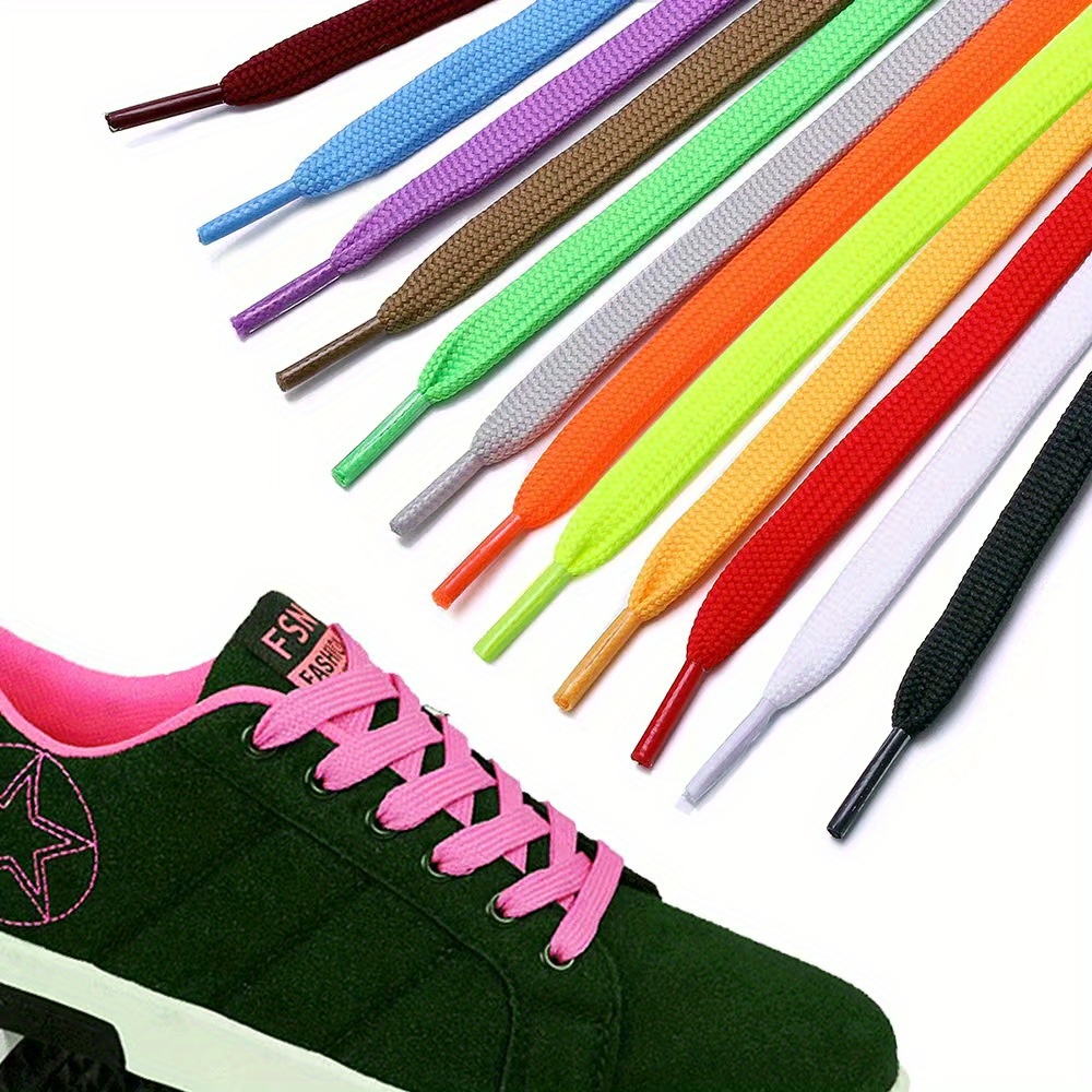 Travis Scott Lace - 2 Paar Polyester Doppelte Flache Sneaker-Schnürsenkel,