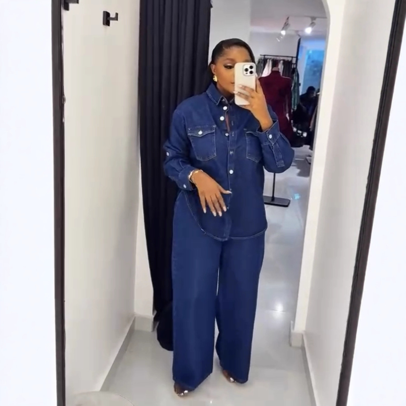 Jeans 2-Teilige Sets Damen Den – Streetwear Brand Pants Bewertung und Preis